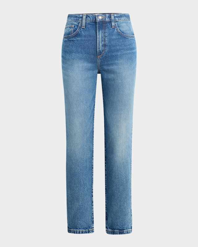 The Valentina Super-High Rise Straight Jeans